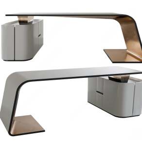 现代书桌3D模型下载